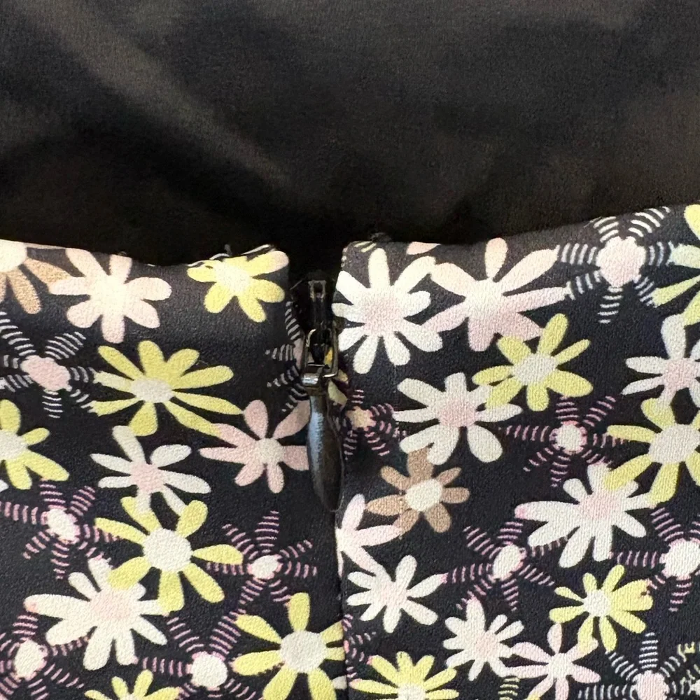 Aritzia Sunday Best Black Floral Print Mini Dress Lined Size 2 - Picture 15 of 17